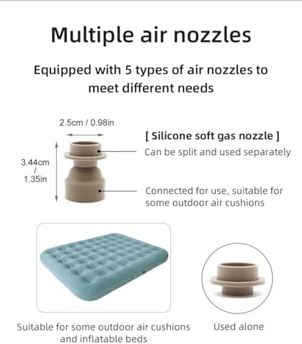 Compact Camping Air Pump - Easy Inflation for Sleepover or camping trips