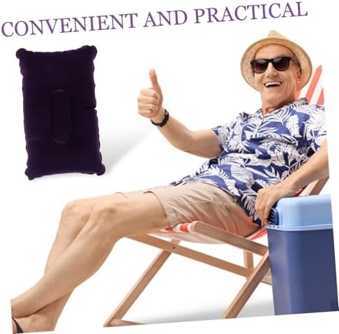 Thick Flocking Travel Pillow for Camping Naps and Neck Support