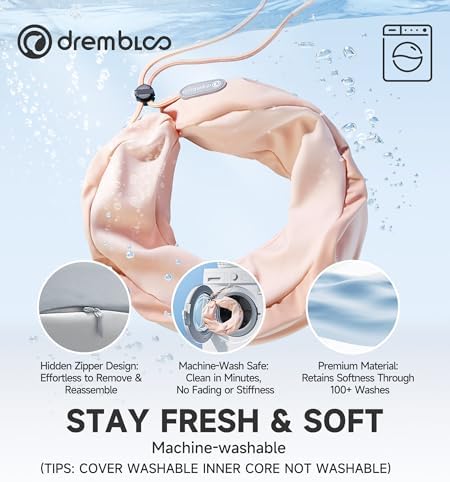 Drembloo Memory Foam Travel Pillow