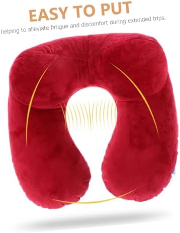 Kisangel Inflatable U-Shaped Neck Pillow for Travel Ergonomic Support for Airplanes Cars Trains