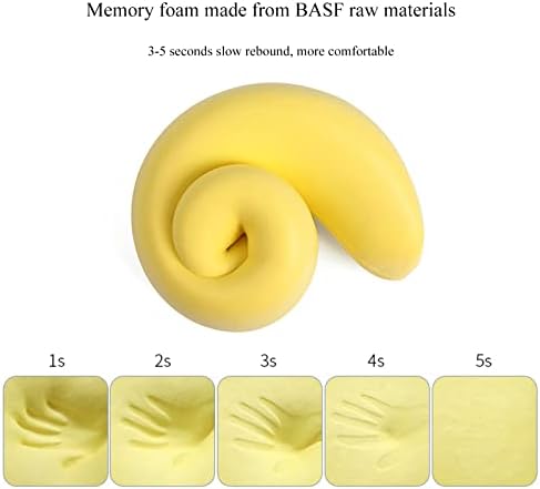 Neck and Head Support Pillow Stop Head from Falling Forward Memory Foam Travel Pillow for Airplane Train or Camp Use