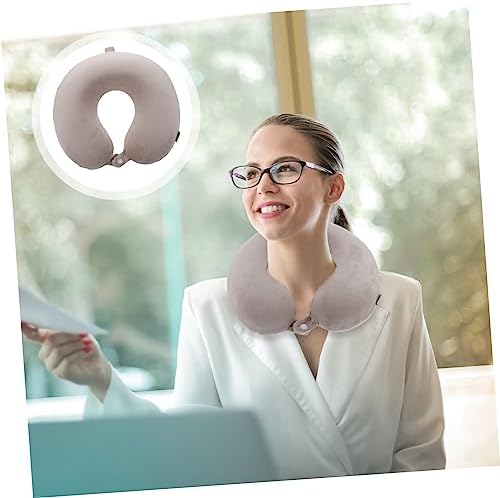 Cabilock Travel U-Shaped Pillow Soft Comfortable Neck Pillow for Long Trips