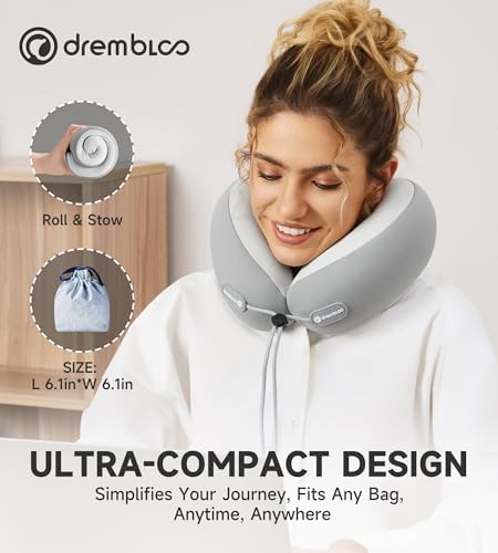Drembloo Memory Foam Travel Pillow