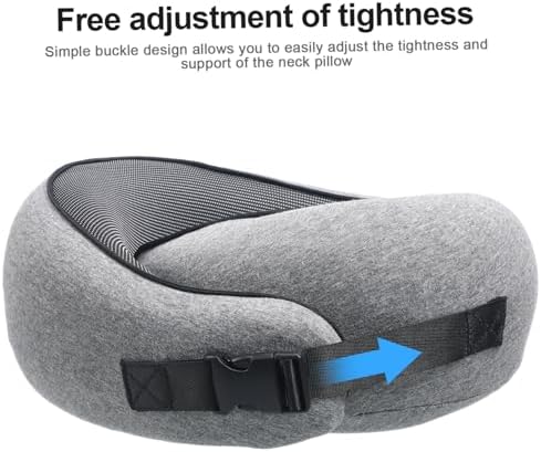 PrettyZoom Travel Pillow for Airplane Neck Support Red Design