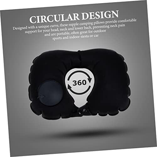 GRIRIW Inflatable Travel Pillow Neck Cushion for Airplane Camping Ergonomic Design
