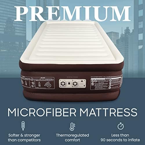 Engladder Twin Air Mattress - Double High 300-LB Capacity Luxury Camping Bed