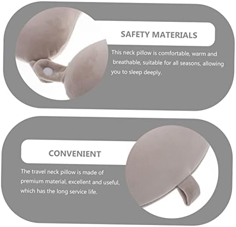 Cabilock Travel U-Shaped Pillow Soft Comfortable Neck Pillow for Long Trips