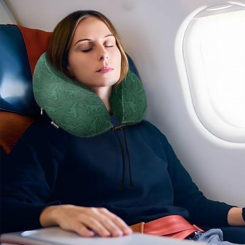 ALAZA Neck Travel Pillow - Memory Foam Dinosaur Silhouette Pillow