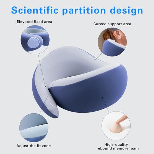 Belecy Travel Pillows for Airplanes - Perfect for Relaxing With Ergonomic Support