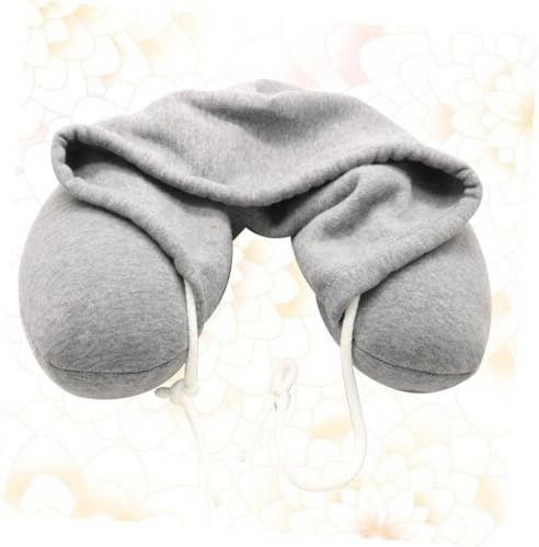 Holidoyo Travel Neck Pillow with Hood U-Shaped Design