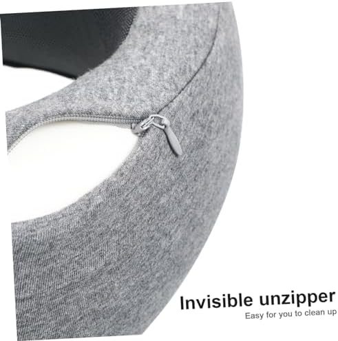 Unomor Travel Neck Support Pillow Memory Shaped for Airplane Train Car Comfort
