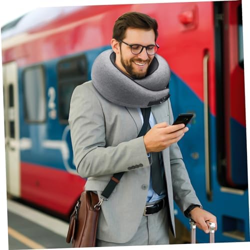 Adjustable U-Shaped Travel Pillow for Comfort Neck Support Car Airplane Use