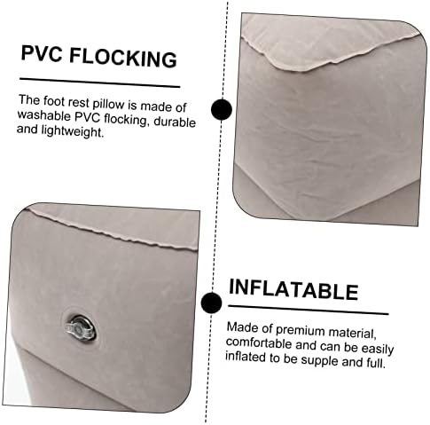 Safe Inflatable PVC Foot Pillow for Airplane Car Train