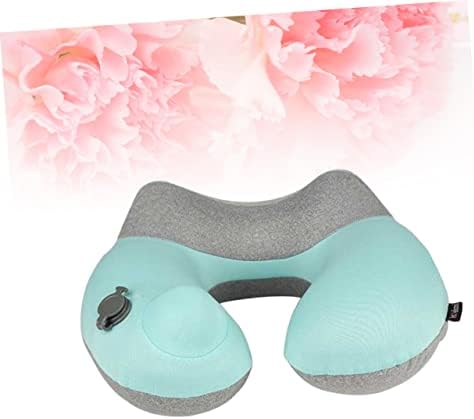 Adjustable Inflatable Pillow Ergonomic Design for Neck Pain Relief Grey