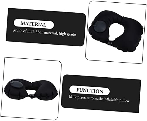 GRIRIW Inflatable Travel Pillow Neck Cushion for Airplane Camping Ergonomic Design
