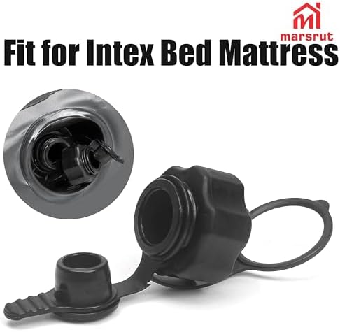 Intex Air Mattress Cap Replacement - 22mm 2-in-1 Plastic Inflatable Anti-Leak Plugs