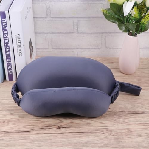Ergonomic Travel Pillow with Eye Mask Comfort for Neck and Eyes