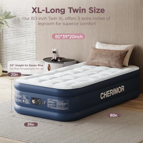 CHERIMOR Twin XL Air Mattress - Comfort for Everyone