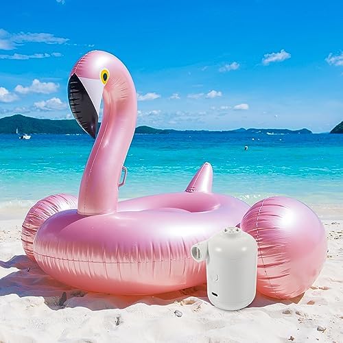 Quickly Inflates Air Mattresses Pools in Minutes USB Rechargeable Inflater Pump for Camping Picnic or Home Use