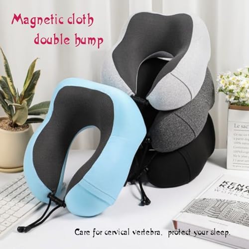 Comfortable Memory Foam Travel Pillow with Eye Mask and Ear Plugs
