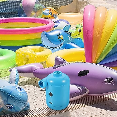 Electric Air Pump Rechargeable Portable Setup for Inflatable Mattresses Pools More