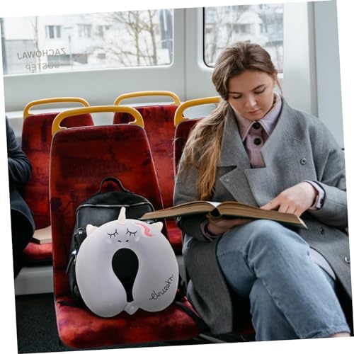 Premium Portable Neck Pillow with Removable Cover for Car Airplane Use