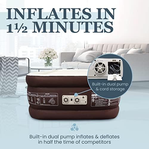 Engladder Twin Air Mattress - Double High 300-LB Capacity Luxury Camping Bed