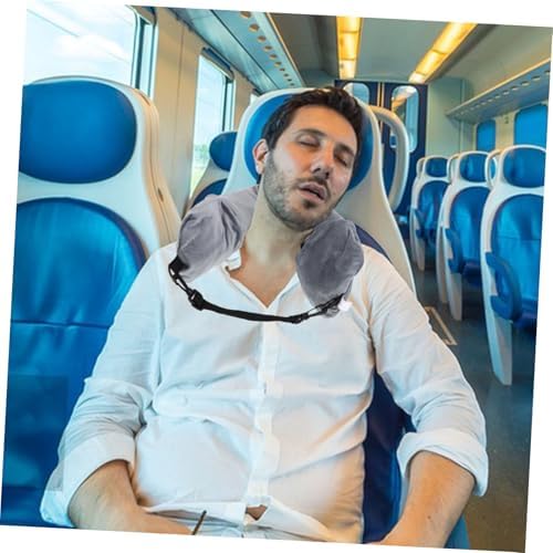 Luxshiny Travel Pillow with Storage Function for Airplane or Long Flight
