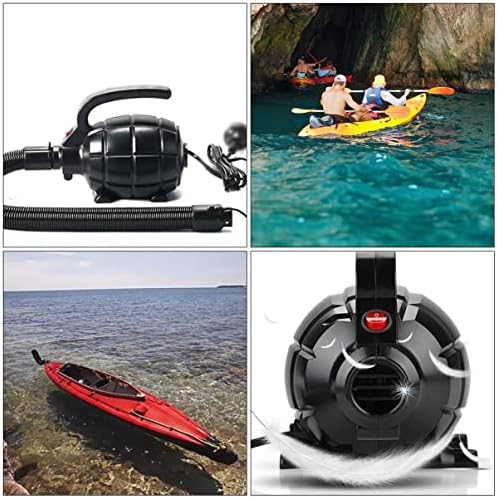 Quick Inflate Electric Air Compressor Pump with Multiple Nozzles for Boats Balloons More