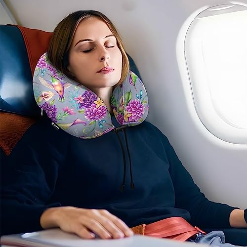 Stylish Memory Foam Travel Pillow for Headsets Flights and Office Breaks