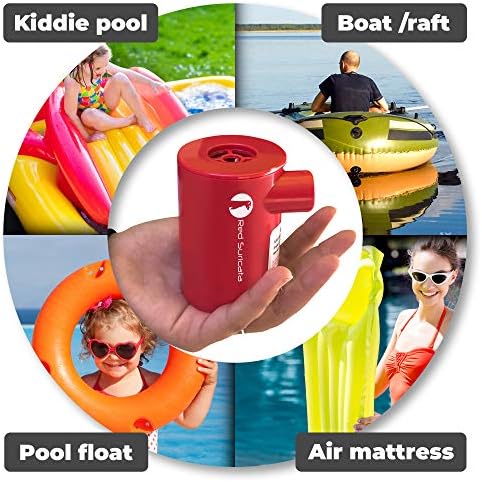 Red Suricata Rechargeable Air Pump Mini Portable For Inflatables