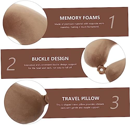 Amosfun Comfortable U-Shape Neck Pillow for Travel