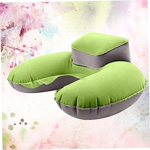 TOGEVAL Inflatable U-Shaped Travel Pillow with Earplugs for Camping Compact Design