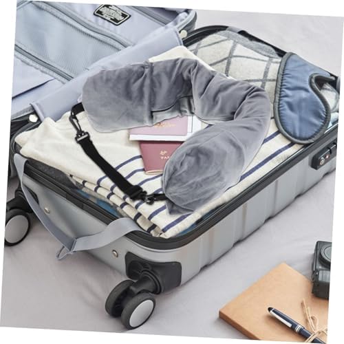 Stash-Ready Travel Neck Pillow with Built-In Sack Portable for Airplane Hotel or Carbine Use