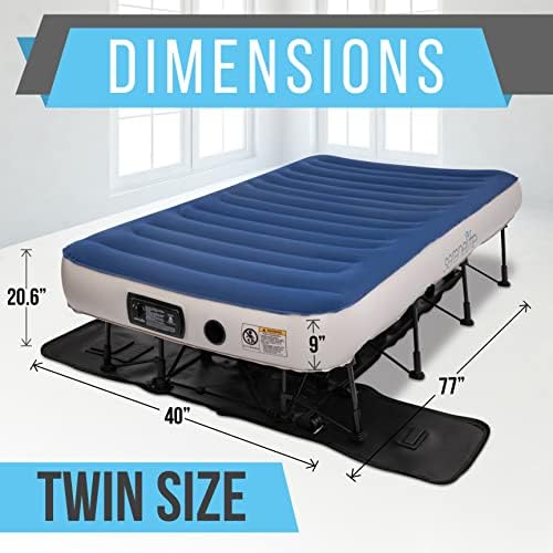 SereneLife Air Mattress - Twin Inflatable Bed for Travelers