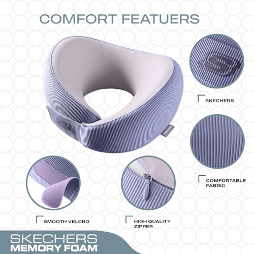 Memory Foam Travel Pillow Ergonomic Design for Comfort