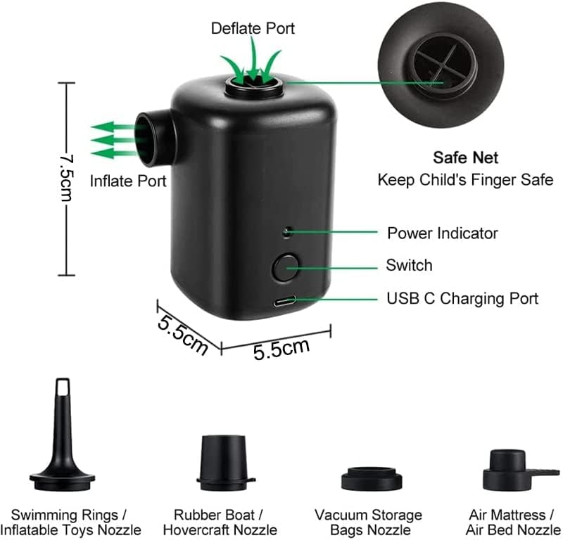 Expander Portable Electric Air Pump Camping inflatable air pump for home pool and outdoor use