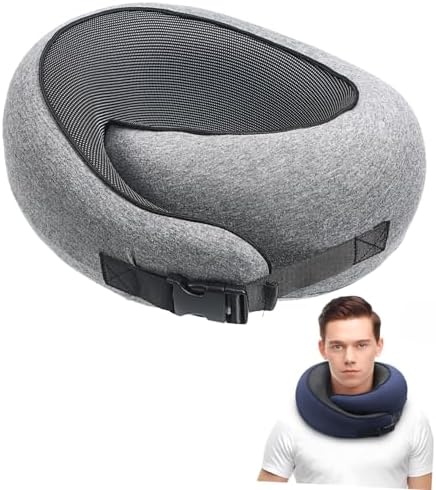 Neck Travel Pillow With Memory Foam Support