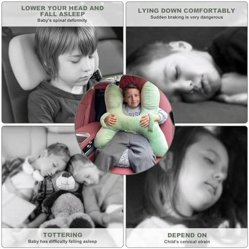 H-Shaped Travel Pillow for Car Adults and Kids Ergonomic Support
