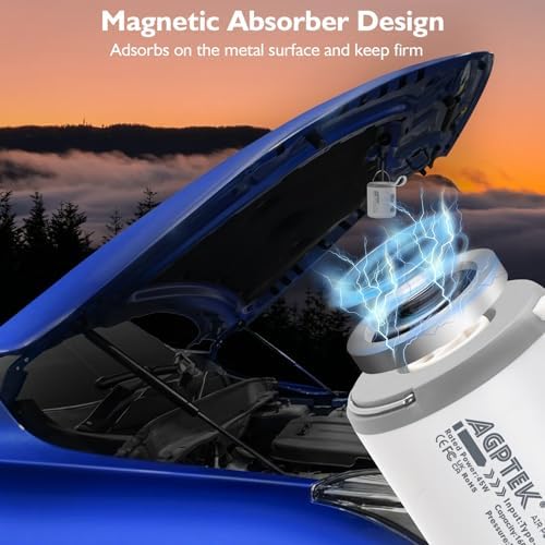 AGPTEK Mini Rechargeable Cordless Air Pump with LED Light for Camping Hiking and More