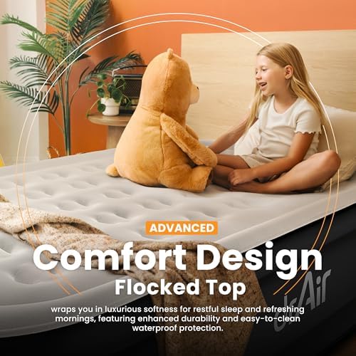 Dr Air Twin Air Mattress 18 Inflatable Bed for Home Camping Guests