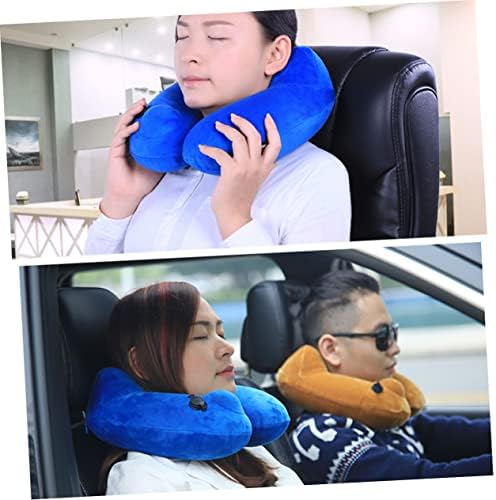 GLSTOY U-Shape Travel Pillow Ergonomic with Fast Inflatable Comfortable Neck Support Portable