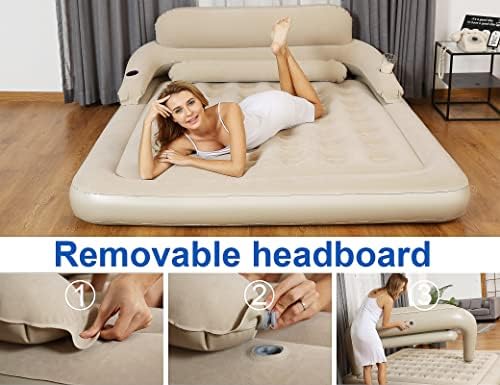 Ergonomic Air Mattress for Home Camp or Guest Use