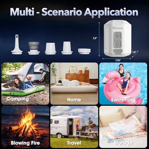 GIGA PUMP 40 Compact Powerful Portable Air Pump for Camping More
