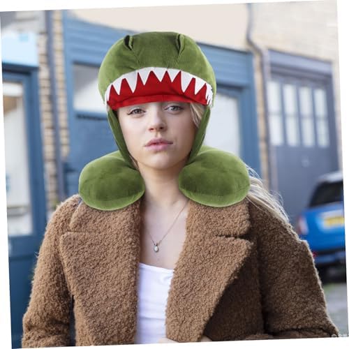 Premium Plush Animal Hooded Neck Pillow for Travel