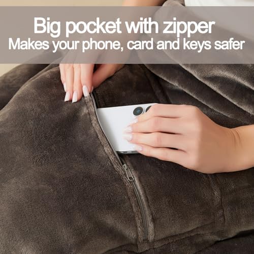 Premium 2-in-1 Travel Blanket Soft Travel Pillow for Plane Car Office Gray