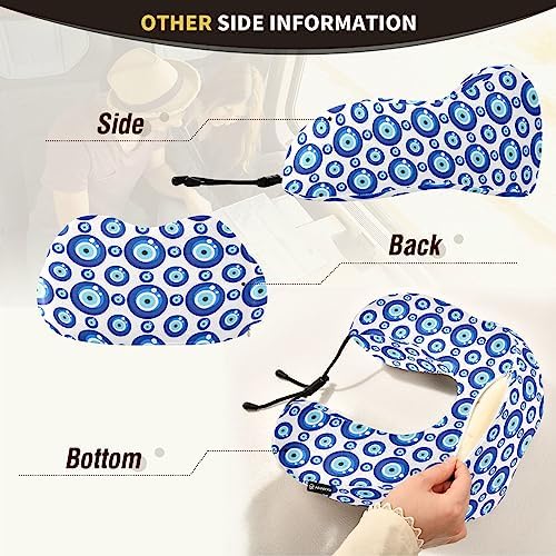 Wusikd Evil Eye Memory Foam Neck Pillow