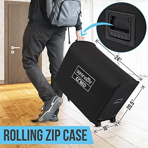 SereneLife Air Mattress - Twin Inflatable Bed for Travelers