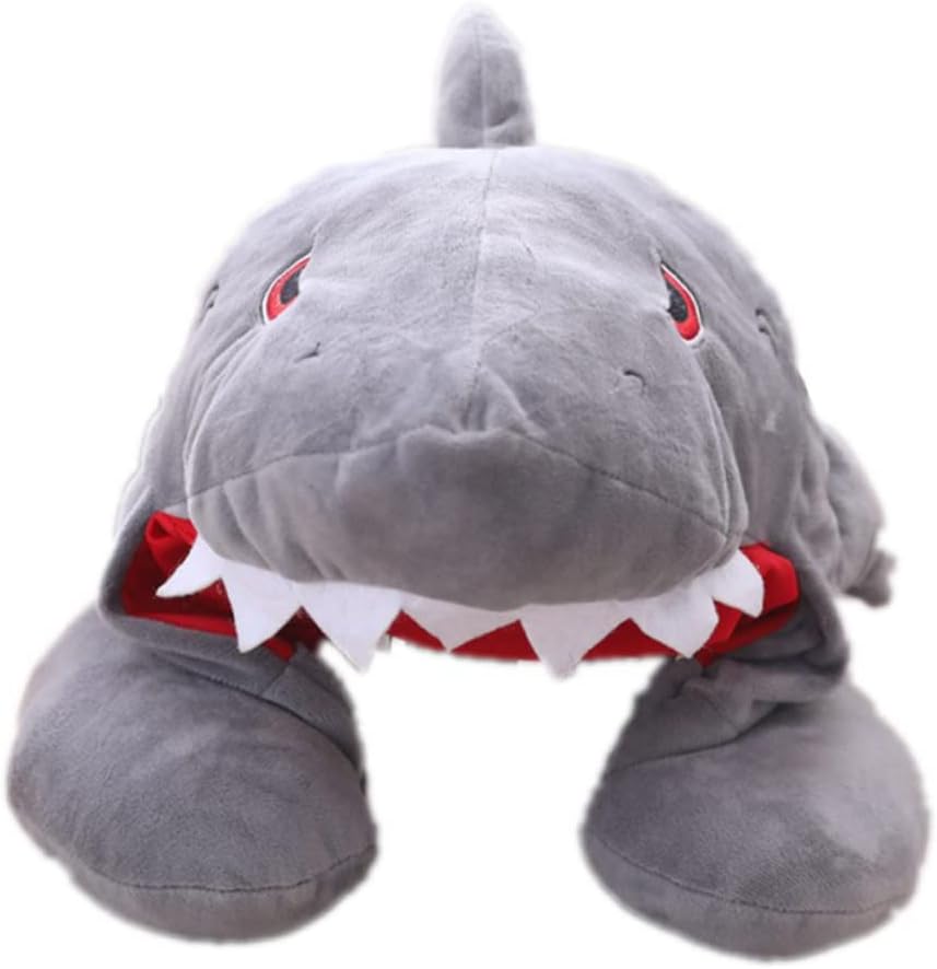 Shark Head Travel Pillow for Adults and Kids Unisex Perfect for Sleeping Wearing and Fun Parties