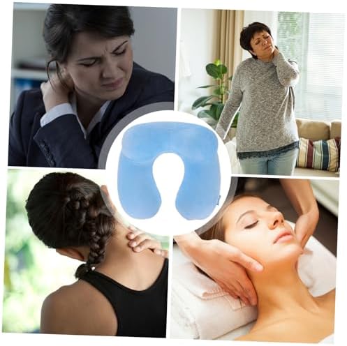 U Shaped Inflatable Travel Pillow - Neck Support for Airplanes and Cars